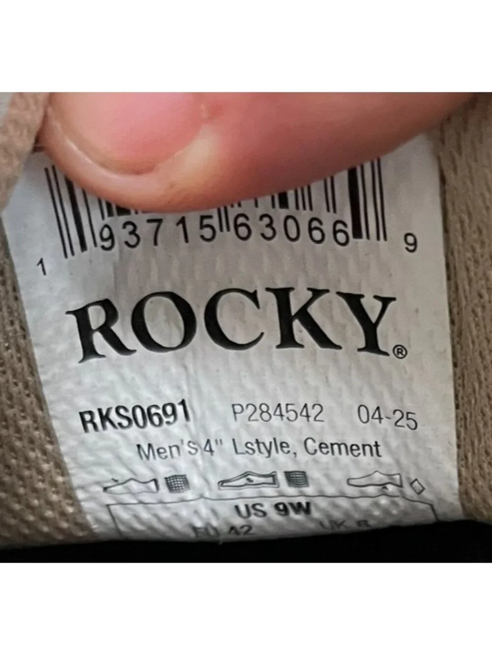 Rocky Nowake Mens Size 9E Cement Gray Outdoor Lifestyle Lace Up Shoes Sneakers